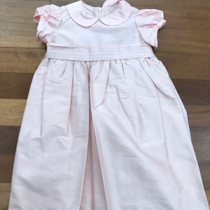 Abitino Bebè di Almy in saten mezza manica con fascia centrale